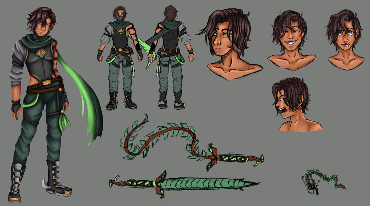 Charactersheet created as part of my final exam in University